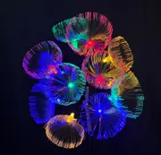 Solar Christmas Tree Decorations LED Lights Jellyfish Outdoor 30Inch 76cm Trees 2 Pcs Energy Powered Yard Pathway Xmas Decor