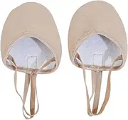 [flexdans] Toe Half Gymnastics Rhythmic Shoes for Girls and Women Lyrical Ballet Dance Shoes