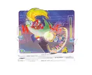 Mega Man X vs Zero Acrylic Stand Figure /w Postcard Sheet Capcom Megaman