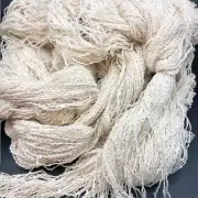 2 lbs 8oz Off White Yarn Rayon Blend Zig Zag Pattern Crochet Knitting Vintage