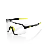 100% S3 Sunglasses Gloss Black with Photochromic Lens