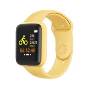 Y68 Smart Watch Men Smartwatch Heart Rate Blood Pressure Sleep Motion Tracking Monitoring Smart Bracelet for Android IOS - yellow