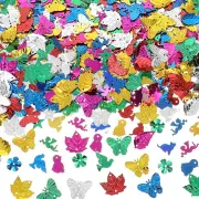 1500PCS Sequins for Crafts, Mix Color Large Sequins 80G Flat Sequins Kit with Ho