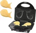 Taiyaki Fish Waffle Maker Machine Non Stick Cooking Plate Electric Japanese