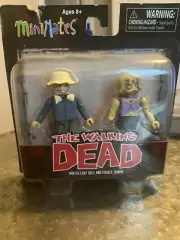 The Walking Dead Mini Mates - Dale and Female Zombie