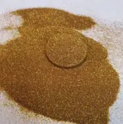 2oz Gold Fine Glitter Sand Colored Glitter For Beach Scenes, Light Brown Glitter