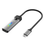 J5create JCA157 USB-C to HDMI 2.1 8K Adapter - Windows / macOS / Chrome OS Compatible - RGB light indicator for gaming setups (10cm)