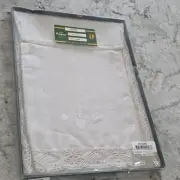 Irish Prospect Linens White Rectangle Runner 12"X36" -Tatted-NOS-Claddagh Heart