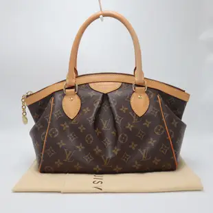 LOUIS VUITTON LV 路易威登 #450 原花抓皺肩背包 Tivoli PM M40143 二手