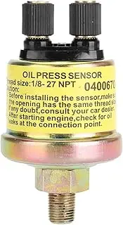 Oil Pressure Sender Sensor Replace, Universal 1/8 NPT Car Replacement Engine Oil Pressure Sensor for Aftermarket Gauge