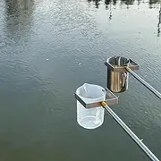 Water Sampling Pole Sampler Rod Telescopic Stainless Steel Beaker Ladle - Professional Water Collection Tool, for Sampling and Testing Purposes(Stainless Steel 1000ml,1.17 m-4m)