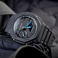 在飛比找momo購物網優惠-【CASIO 卡西歐】G-SHOCK 八角錶殼耐衝擊運動雙顯