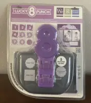 We R Memory Keepers Lucky 8 Punch Border and Corner Punch Tatted, New In Package
