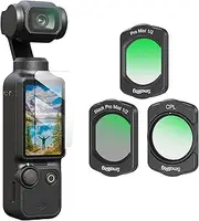 SMALLRIG Magnetic Filters Set for DJI Osmo Pocket 3, Black Diffusion, White Diffusion, CPL Multi-Coating Filter and Screen Protector 4775