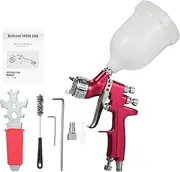 Namolit High Volume Low Pressure Paint Sprayer Set Gravity Feed Air Spray Gun with 1.4mm Nozzles 600ml Feed Cup for House Painting Car Furniture Varnish and Top Coat
