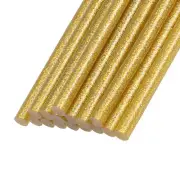 Hot Glue Sticks Mini Hot Melt Glue Gun Sticks 0.27" x 4"/Glitter Golden/16 Pcs