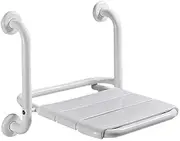 Foldable Wall Shower Stools Safety Non-Slip Wall Mounted Shower Seat for Elderly/Disabled Stainless Steel Shower Bench Max. 200kg