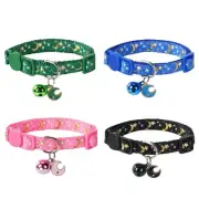 Cat Collars Breakaway with Bell - 4 Pack Cat Safety Collars for Boys & Girls ...