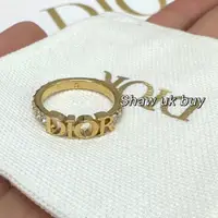 在飛比找蝦皮購物優惠-正品現貨 Dior 迪奧 Evolution 字母戒指 帶鑽