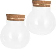 Totority 2pcs Hydroponic Plant Holder Glass Vases for Plant Propagation Compact Desktop Terrariums Modern Table Decor for Home and Office Space Saving Planter for Vibrant Greenery