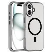 For iPhone 16 Plus Case, Compatible with MagSafe Frosted Cover, Black