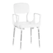 Rebotec Lyon Modular Commode Chair with Backrest and Armrests
