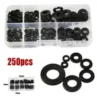 Ring Washer Gasket Seal 250pcs Assortment Black Replacement Industrial
