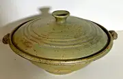 Art Studio David Waltz II Large Stoneware Pottery Covered Serving Bowl