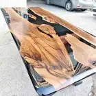 New Resin Table Top Wood Table Home Gardner Furniture Decor Acacia Table
