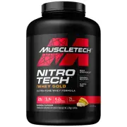 MUSCLETECH Nitro Tech Whey Peptides & Isolate, Banana 4lb (1.8kg) 40 Serves