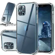 For iPhone 12 Pro Max Case Hard Shockproof Transparent Clear Hard Back Cover