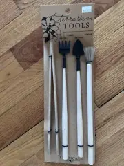 Fairy Gardens Terrarium Tool Set Wood Metal Rake Shovel Brush Tweezers