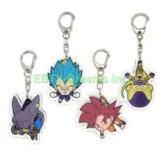 Set of 4 Dragon Anime Acrylic Keychain Frieza Son Goku Vegeta Beerus