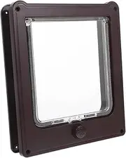 Abaodam Cat Door with Way Lock Durable Abs Flap for Small Pets Weatherproof Design for Interior Exterior Use Secure and Spacious Cat Access Door