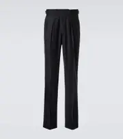 [Rubinacci] Rubinacci Manny virgin wool straight pants UK 38 black
