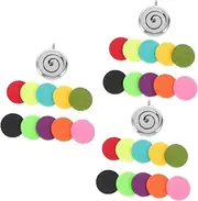 HAWILLOSCH 3pcs Hanging Pendant Necklace Aroma Diffuser Necklace Charm DIY Jewelry Accessory