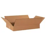 Flat Corrugated Boxes 20 x 12 x 3 Kraft 25 Bundle