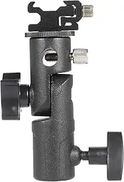DSLR Cameras Mount Clamp Adapter Shoe Mount 1/4 Screw Portable Clip Professional High Strength Flash Stand Bracket E Stand
