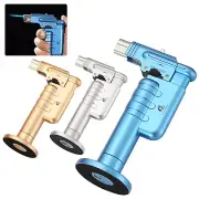 Galiner Metal Torch Cigar Lighters Single Jet Flame Butane Refillable Windproof