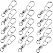 Gatuida Eight Figure Ring Connector Fishing Pliers Kit Swivels Grip Spinners Fishing Fly Fishing Assortment Kit Rigs Net Tackle Kit Catapult Sea Stainless Steel