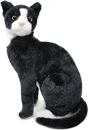 Tate The Tuxedo Cat - 14 Inch Stuffed Animal Plush Black and White Kitten - by TigerHart Toys