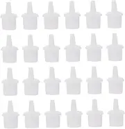 KAILIKETIY 100Pcs Eyelash Extension Nozzle Replacement Caps Practical Adhesive Bottle Plugs for Eyelash Grafting Compatible with Glue Bottles