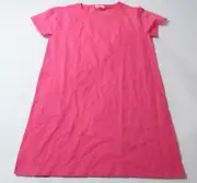 J.Crew Crewcuts Girl's Short Sleeve T-Shirt Dress CG2 Vivid Begonia Size 12 NWT