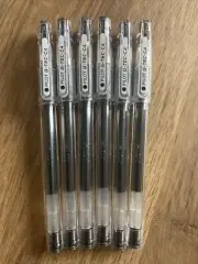 Pilot G-TEC-C4 0.4mm Black Ultra Fine Roller Ball Gel Pen,BL-GC4-B ( PKT 6 PENS)