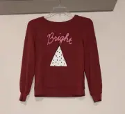 Wildfox Kids “Bright” Christmas Tree Pullover Sweatshirt SZ M 7/8 NWT