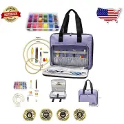 Embroidery & Cross Stitch Art Kit - 99 Threads, Scissors & Storage Bag Included