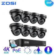 ZOSI 8 Channel 5MP PoE Home Security Camera System Outdoor Motion Detection 2TB