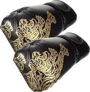 ARTSEWPLY 1Pair Breathable Black Boxing Training Gloves for Protective Sparring Mitts for Boys and Lightweight Design with Absorbency for Young Athletes