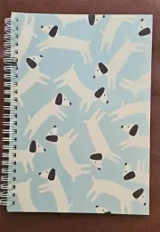 Notebook Spiral with Dog Design 15cm x 21cm