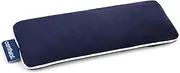 Unscented Weighted Eye Pillow - Soft Plush Removable Cover, Moist Heat & Cold Therapy, Natural Aromatherapy Eye Compress Pillow for Relaxation, Yoga, Meditation, and Sleep, Navy Blue
